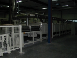 Continuous kiln for drying of sound protecting shields, model TXP 2,1.12.02-3