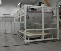 Electric kiln for glass bending and fusing (architectural glass), model PSR