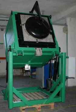 Tilting crucible kiln for melting and casting of Pb, model CPB 200-07